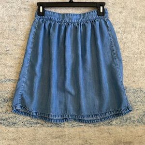 Madewell denim skirt